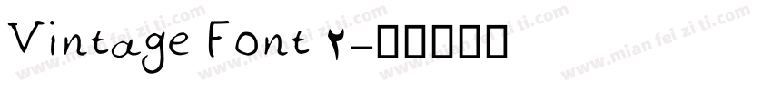 Vintage Font 2字体转换